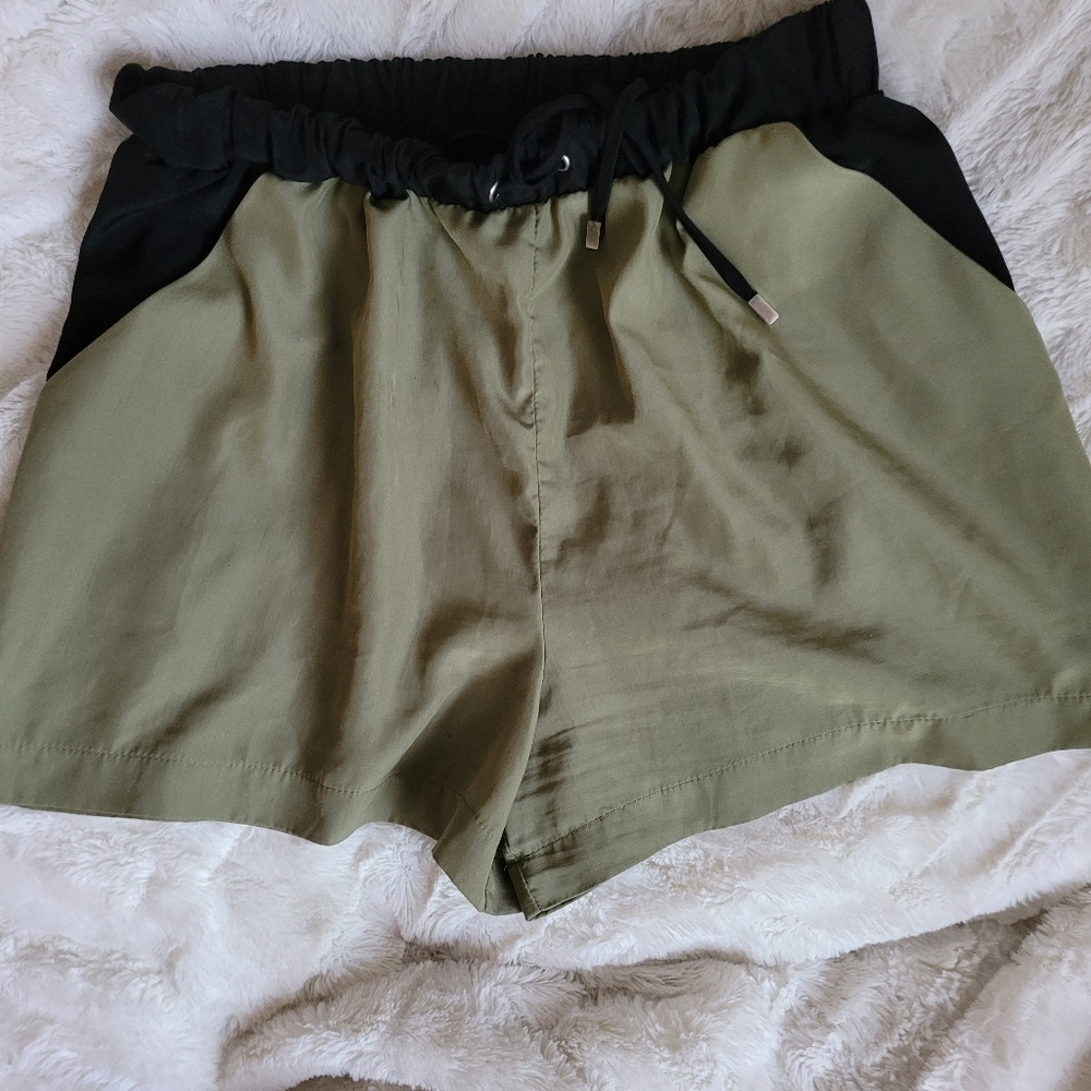 Olive/Black Shorts